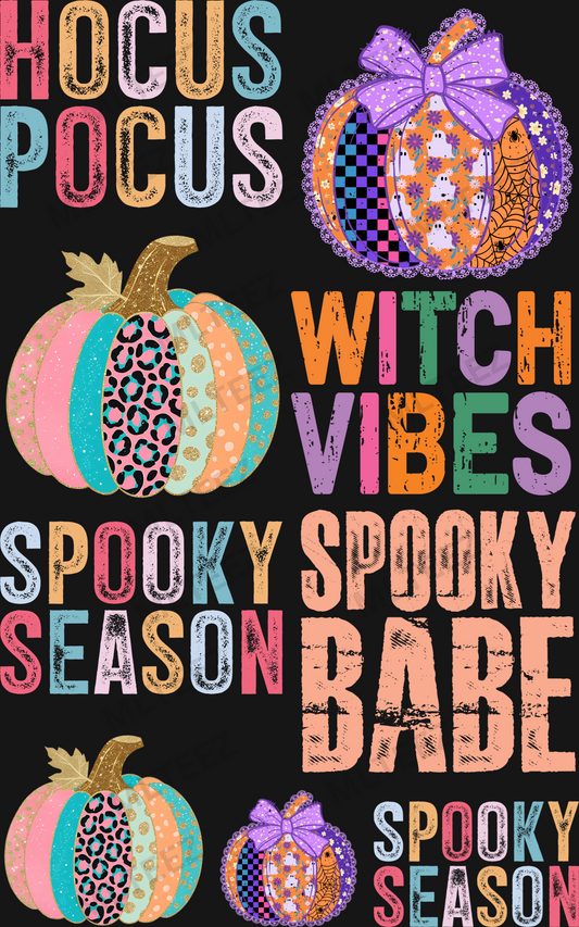 HP PUMPKINS PREMADE GANGSHEET  - 22X36  DTF TRANSFERS - DIRECT TO FILM