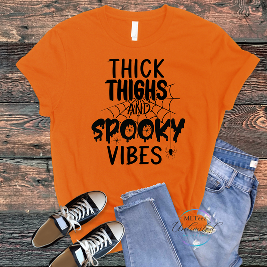 Halloween Thick Thighs & Spooky Vibes DTF Direct to Film