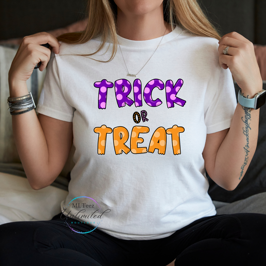 Halloween Trick or Treat DTF Direct to Film