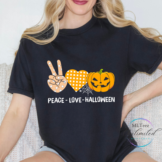 Halloween Peace Love & Halloween DTF Direct To Film