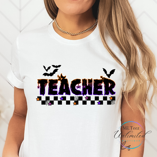 Halloween Teacher DTF Direct To Film