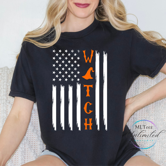 Halloween Witch Flag DTF Direct To Film