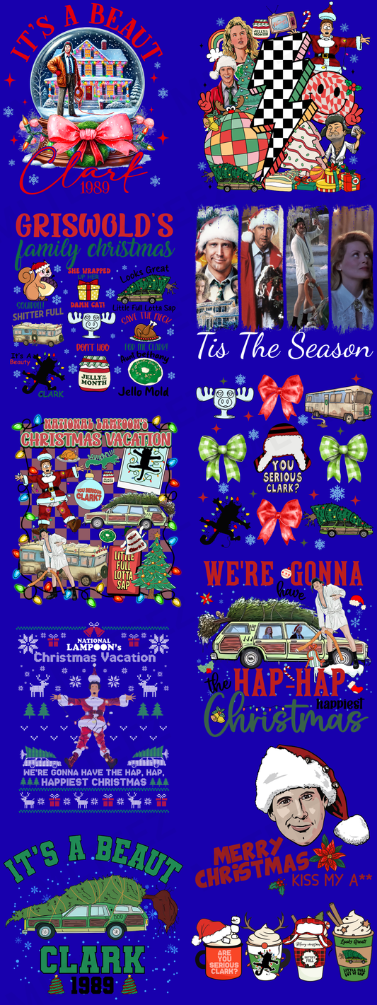 IT'S A BEAUT CLARK PREMADE GANGSHEET - 22X60 DTF TRANSFERS - DIRECT TO FILM