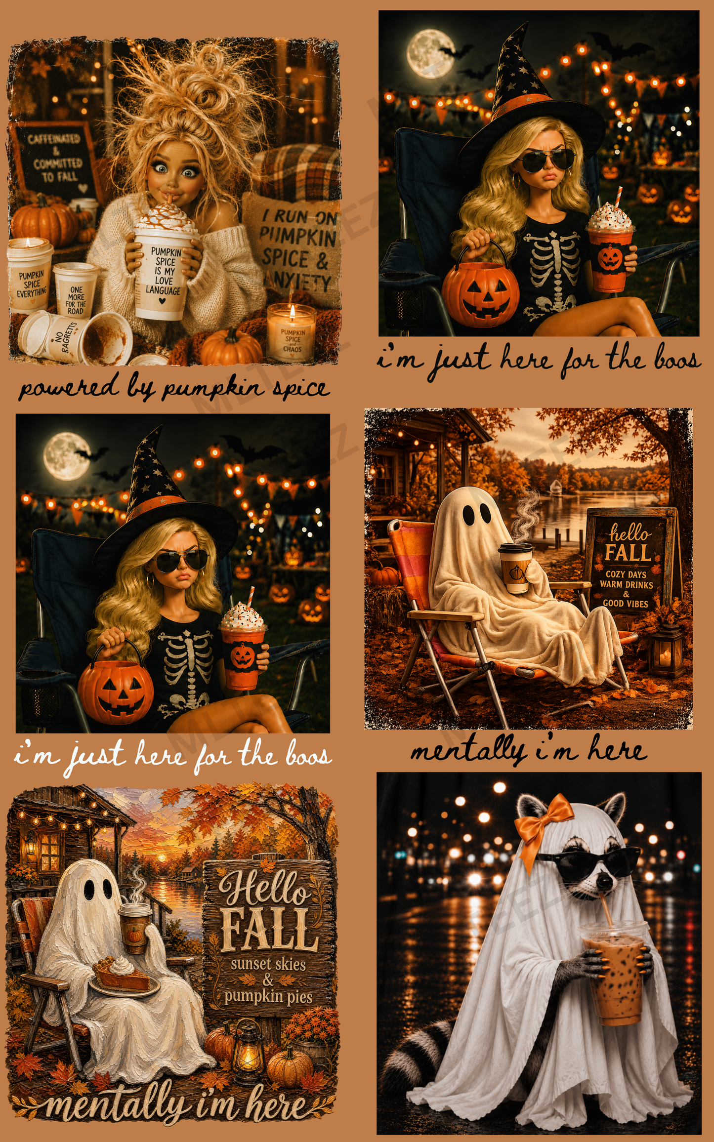 I'M JUST HERE (1) PREMADE GANGSHEET - 22X36 DTF TRANSFERS - DIRECT TO FILM