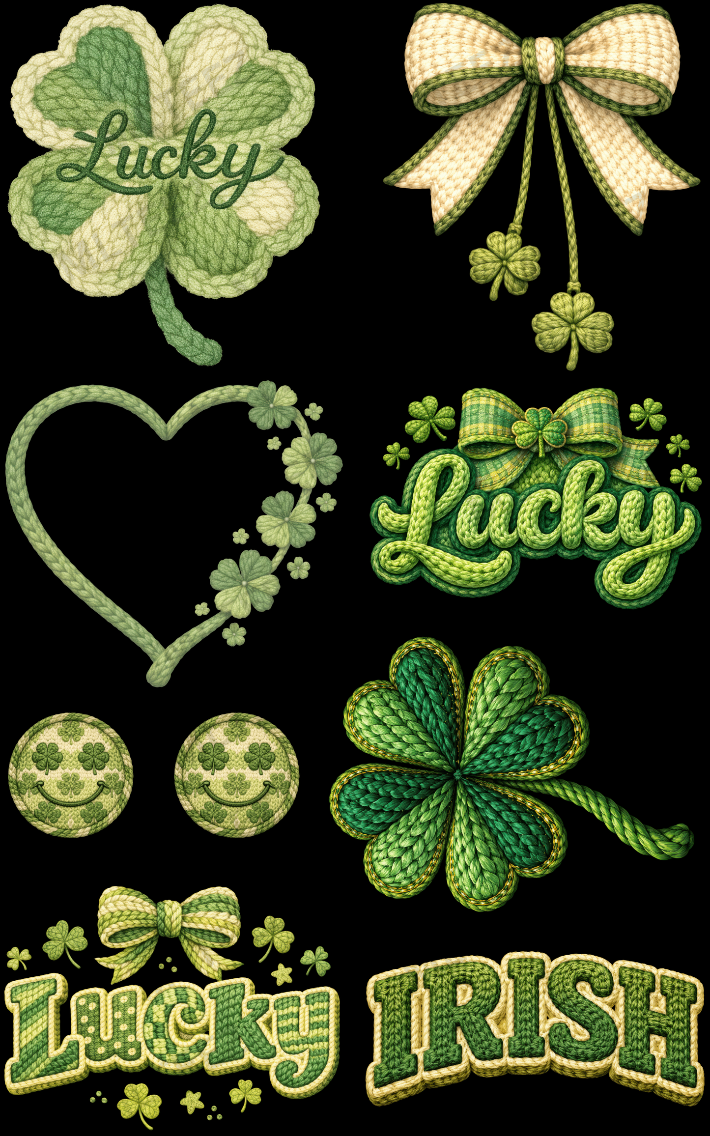 LUCKY (2) PREMADE GANGSHEET - 22X36 DTF TRANSFERS - DIRECT TO FILM