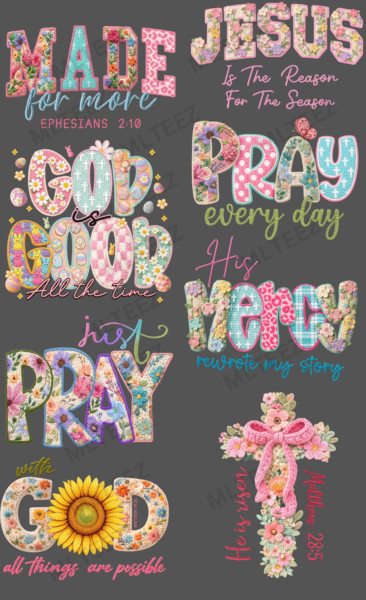 MADE FOR MORE (2) PREMADE GANGSHEET - 22X36 DTF TRANSFERS - DIRECT TO FILM