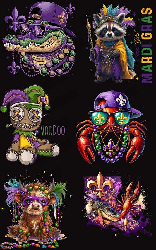 MARDI GRAS (1) PREMADE GANGSHEET  - 22X36