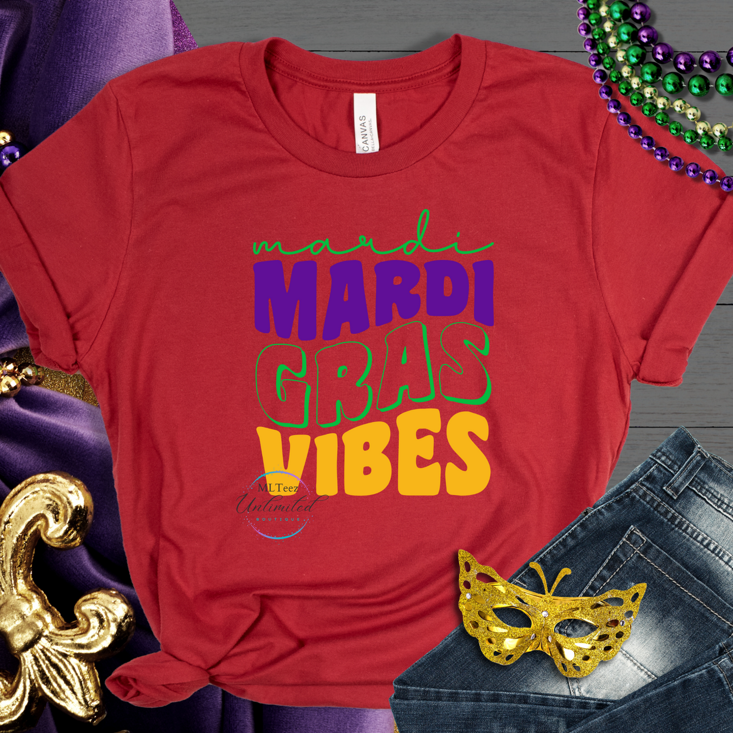 Mardi Gras Vibes DTF Direct To Film