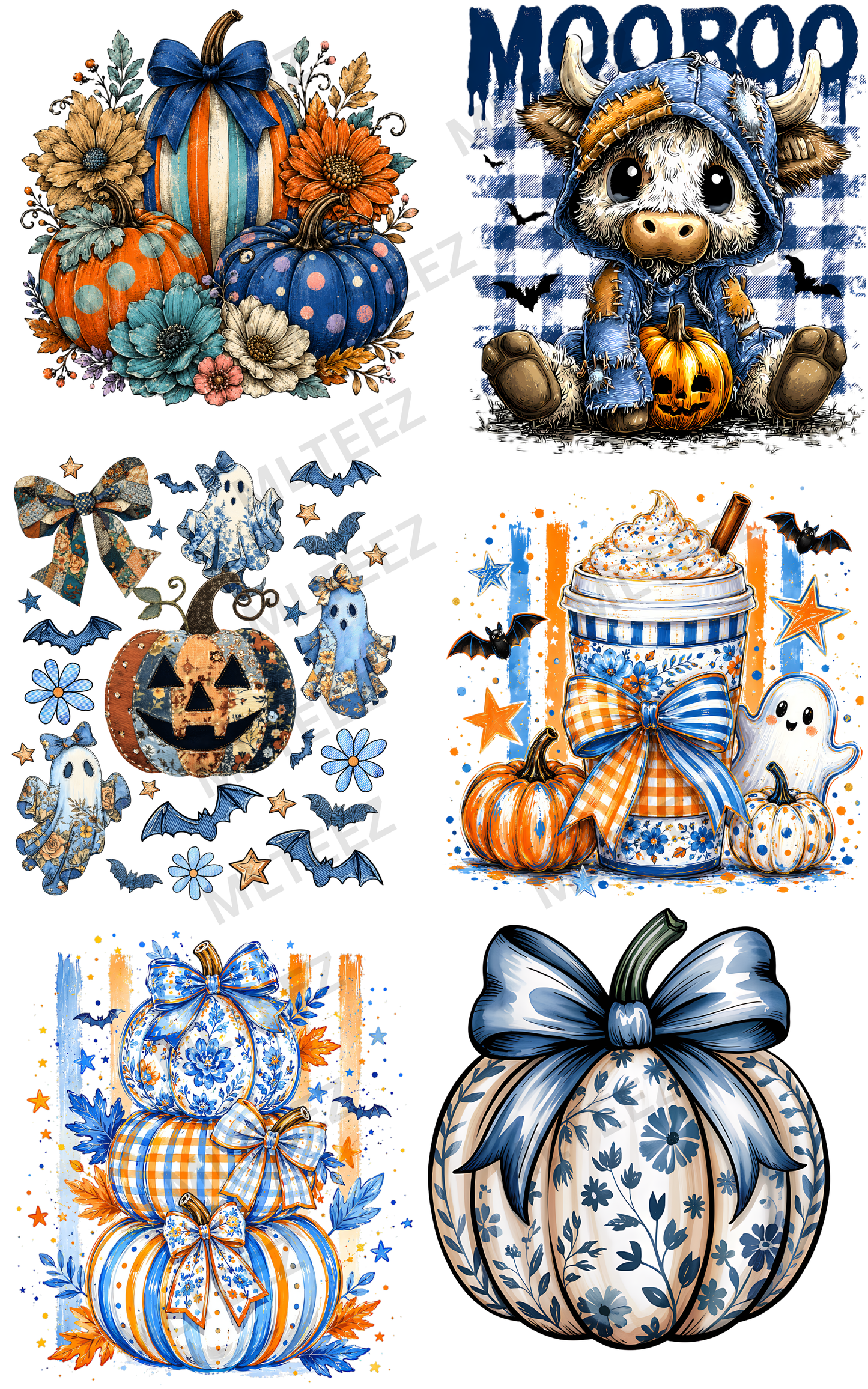 MOO BOO (1) PREMADE GANGSHEET - 22X36 DTF TRANSFERS - DIRECT TO FILM