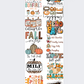 PREMADE FALL GANGSHEET  - 22X60