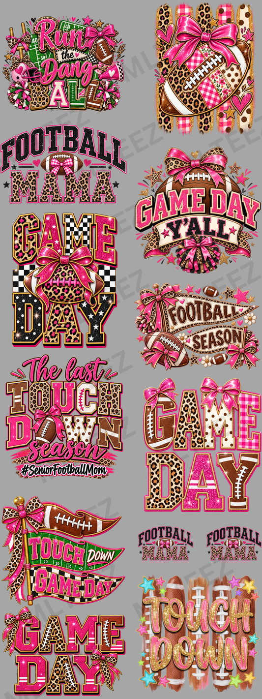 RUN THE DANG BALL (1) (60 INCH) PREMADE GANGSHEET - 22X60 DTF TRANSFERS - DIRECT TO FILM