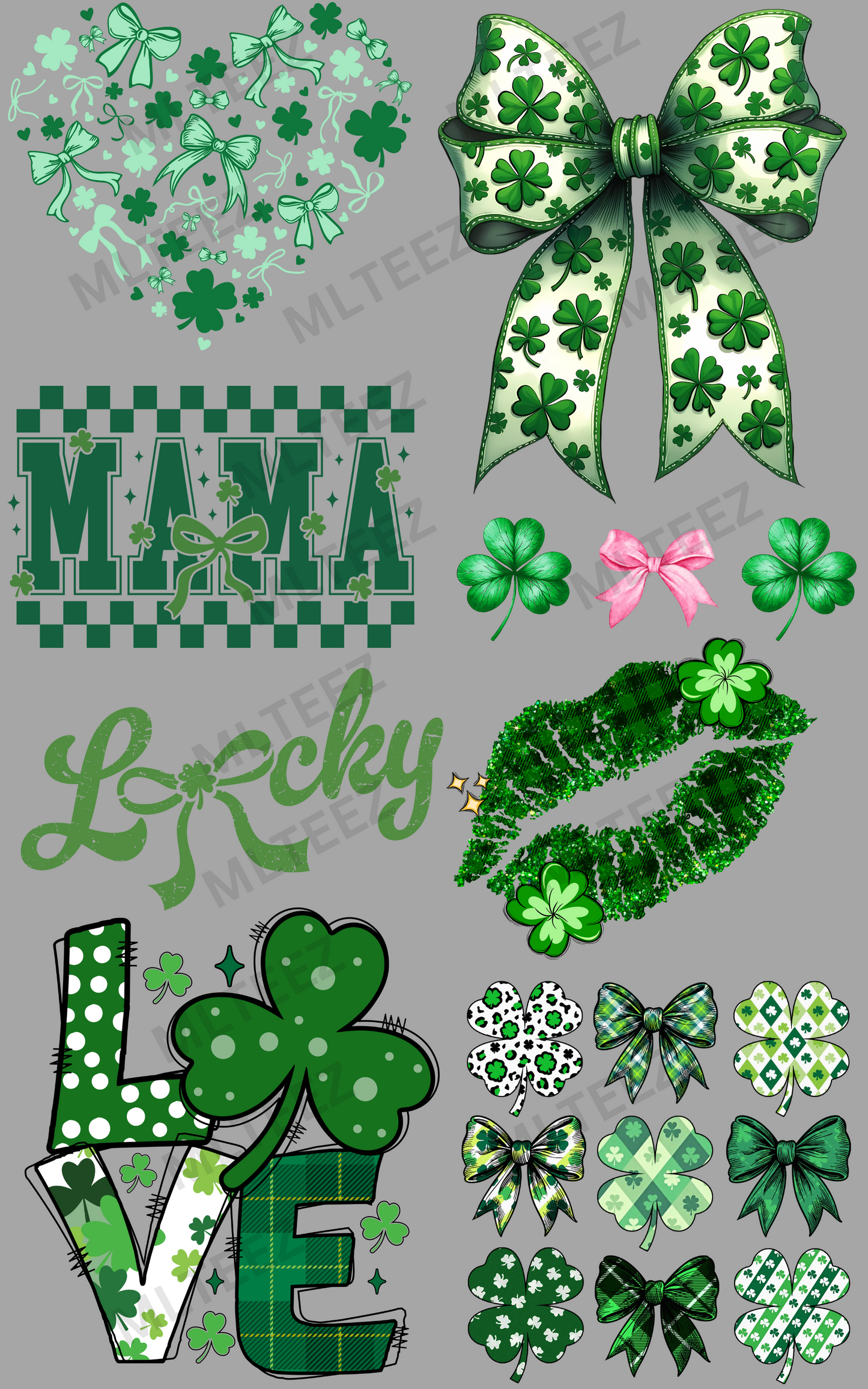 ST. PATTY'S DAY (2) PREMADE GANGSHEET  - 22X36