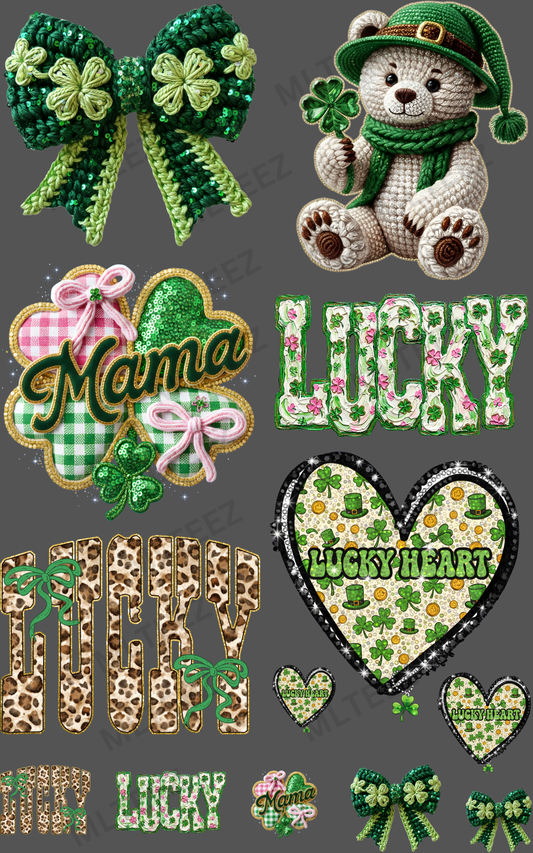 ST.PATTY'S DAY (5) PREMADE GANGSHEET - 22X36 DTF TRANSFERS - DIRECT TO FILM