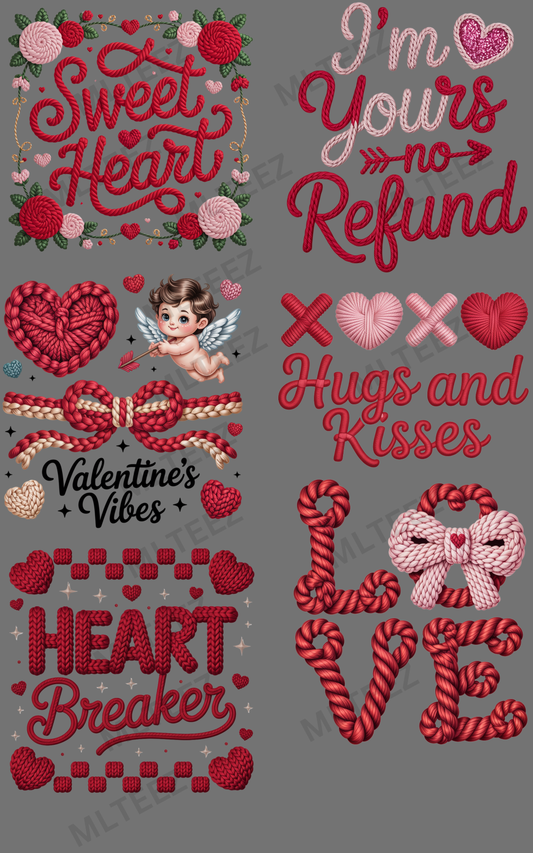 SWEETHEART (1) PREMADE GANGSHEET - 22X36 DTF TRANSFERS - DIRECT TO FILM