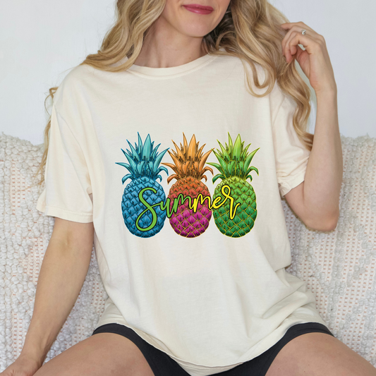 Summer Pineapples  DTF Direct To Film