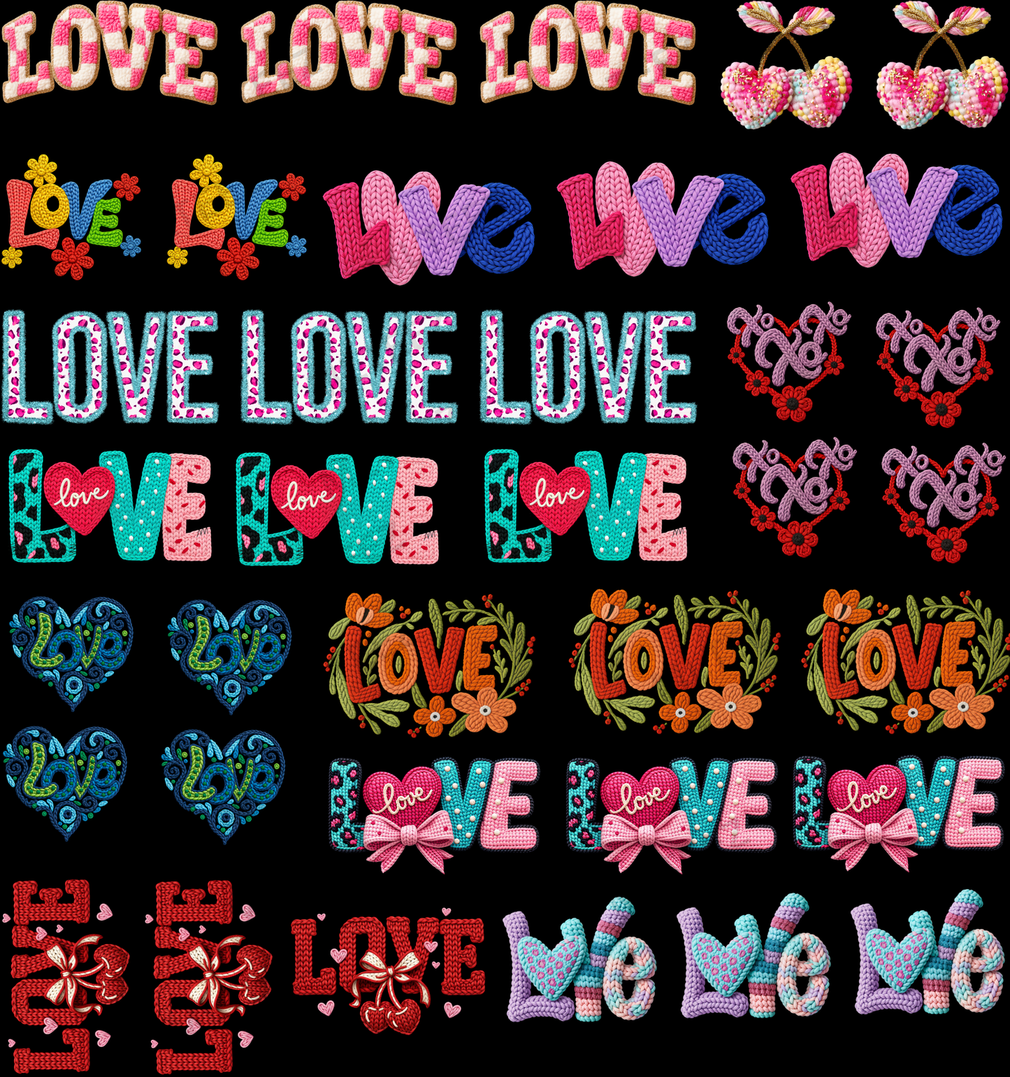 LOVE TRUCKER HAT (1) PREMADE GANGSHEET - 22X24 DTF TRANSFERS - DIRECT TO FILM