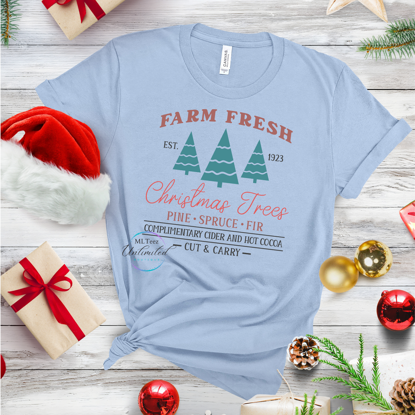 Farm Fresh Christmas Trees DTF Direct To Film