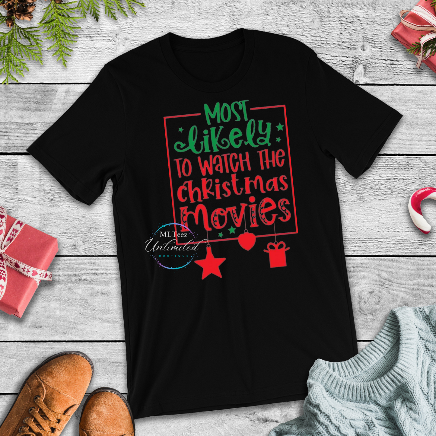 Most Likely to Watch the Christmas Movies DTF Direct To Film