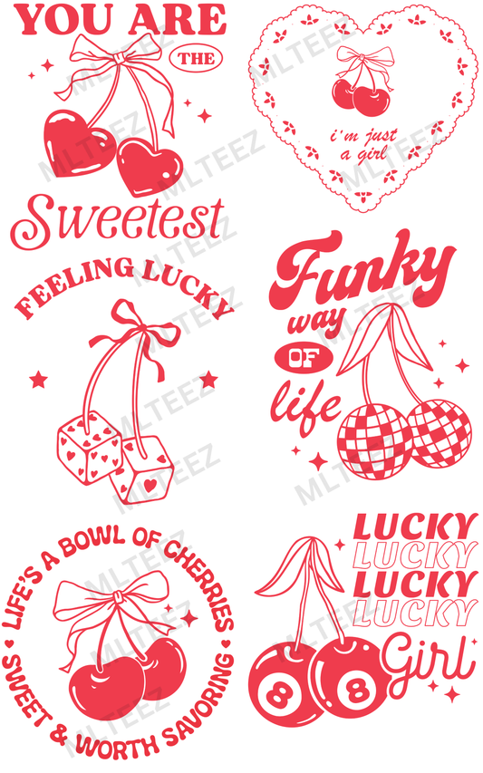YOU ARE THE SWEETEST (1) PREMADE GANGSHEET - 22X36 DTF TRANSFERS - DIRECT TO FILM