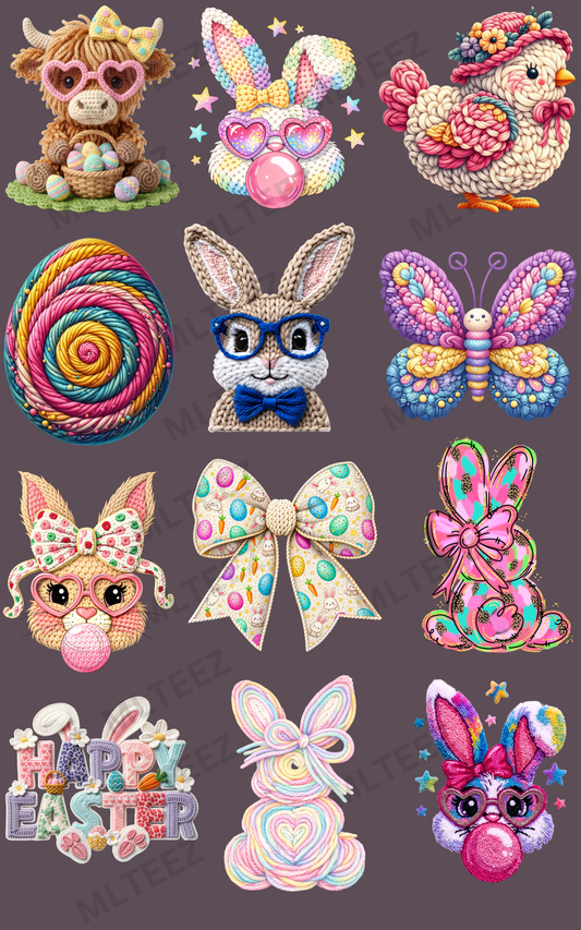 YOUTH EASTER (2) PREMADE GANGSHEET - 22X36 DTF TRANSFERS - DIRECT TO FILM