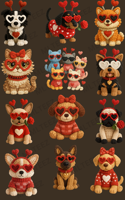 YOUTH VALENTINE'S DAY (3) PREMADE GANGSHEET - 22X36 DTF TRANSFERS - DIRECT TO FILM