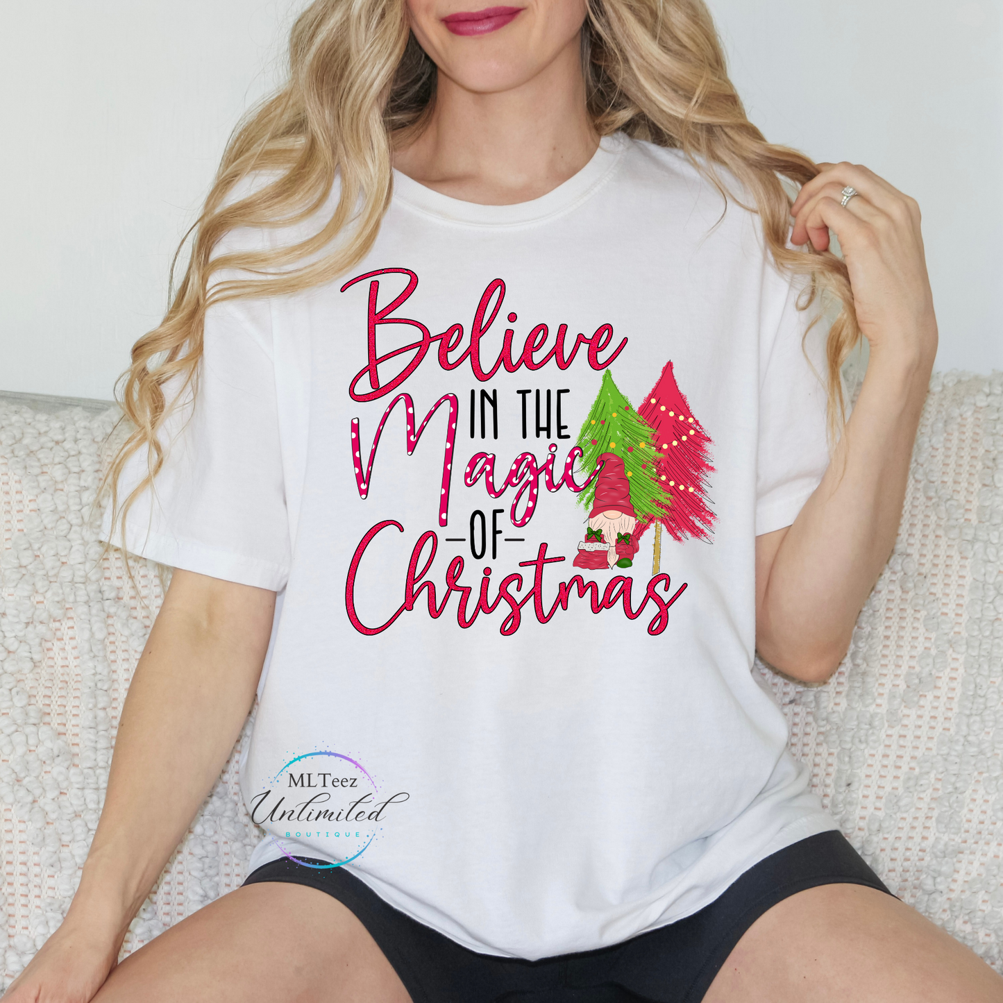 Believe In the Magic of Christmas DTF Direct To Film