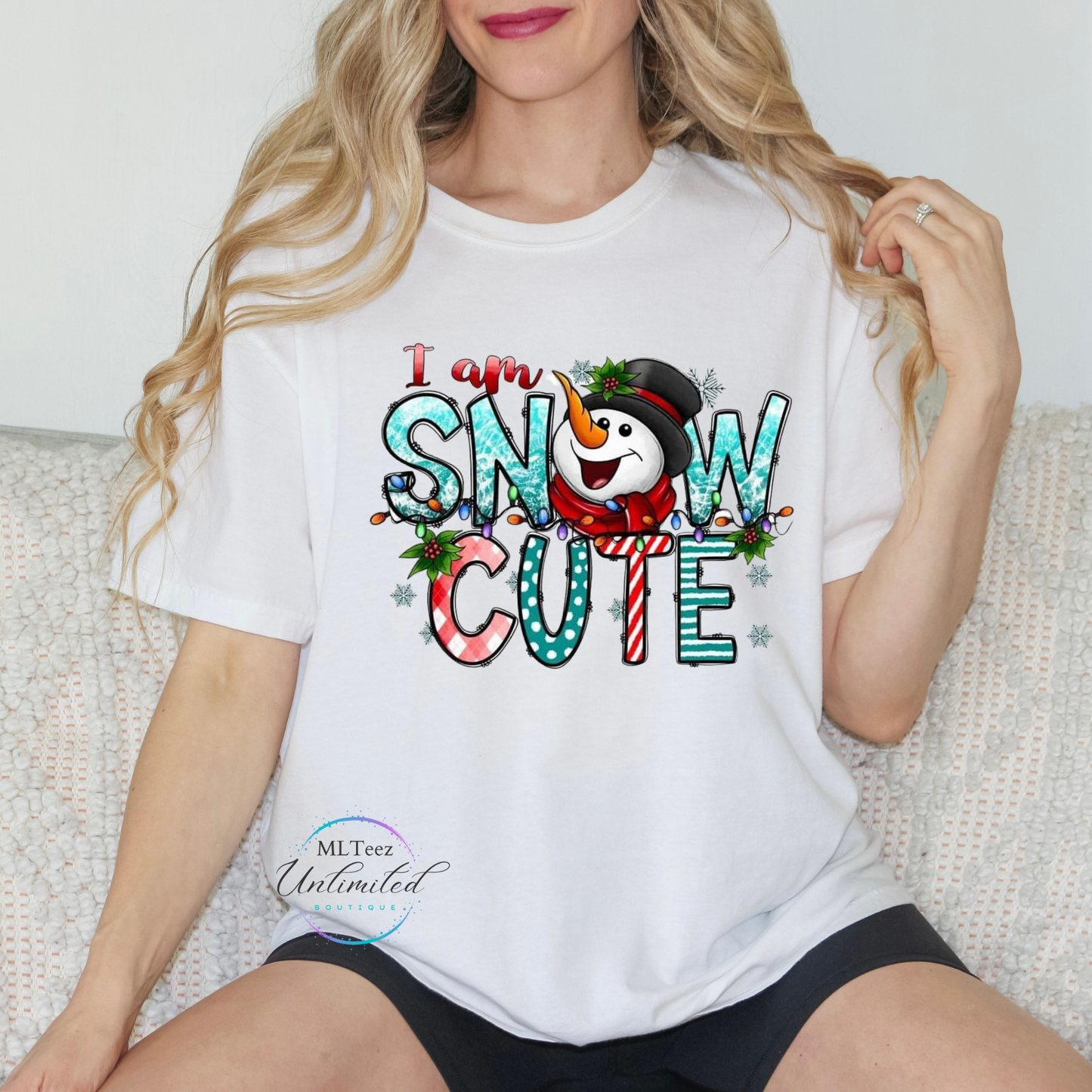 I Am Snow Cute DTF Direct To Film