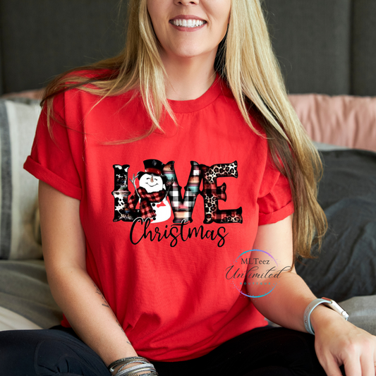 Love Christmas DTF Direct To Film