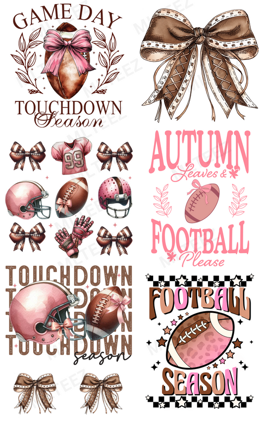 Pink Is For Football GANGSHEET  - 22X36