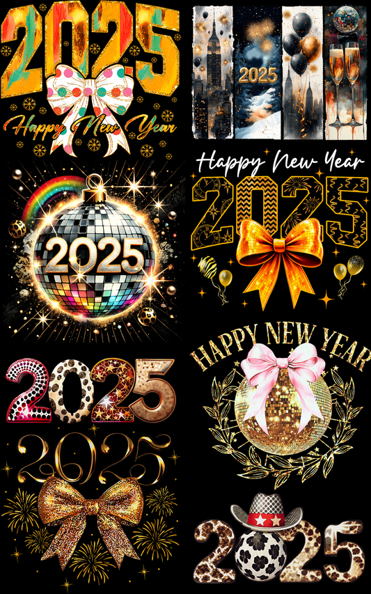 NEW YEAR 2025 (2) PREMADE GANGSHEET  - 22X36