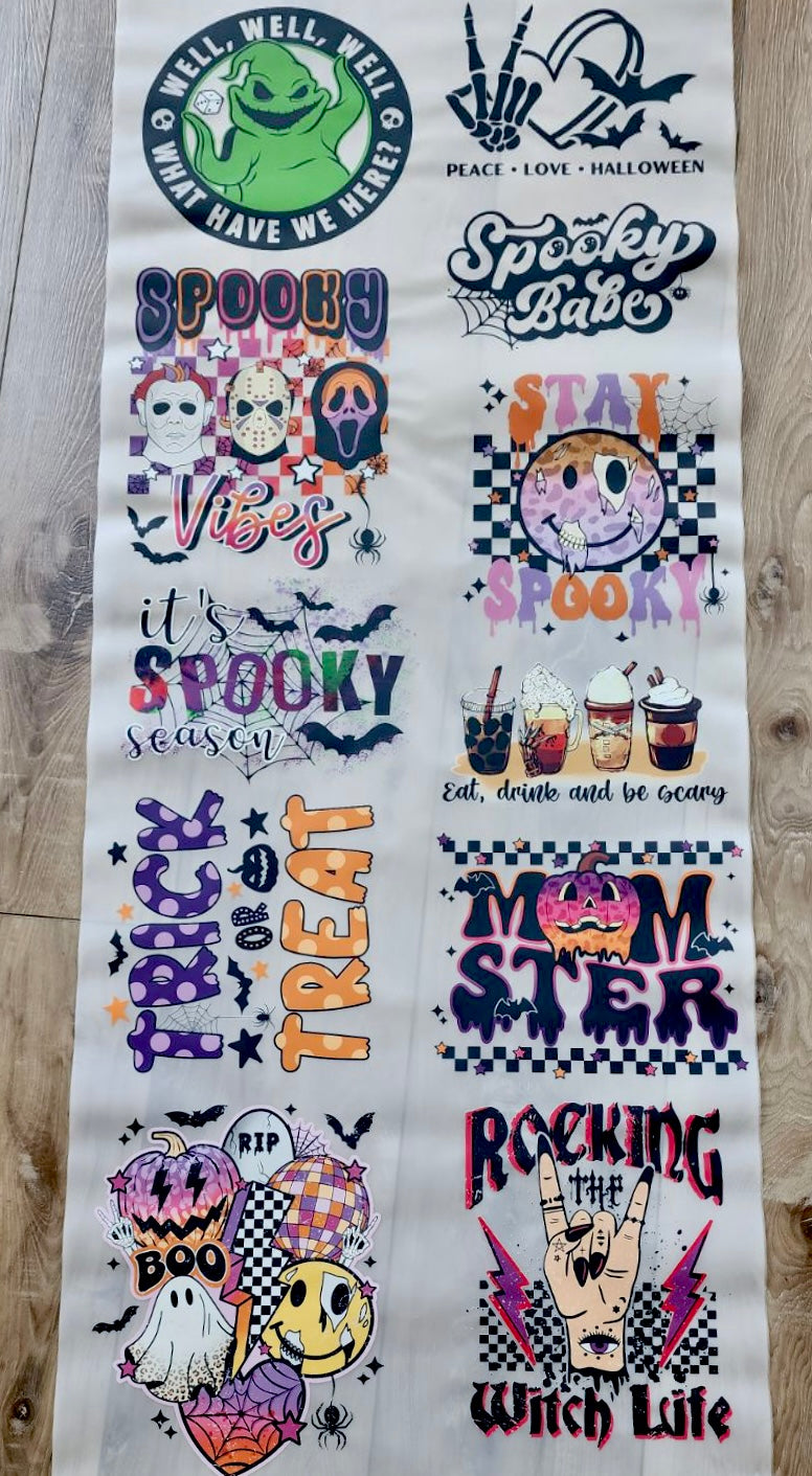 PREMADE HALLOLWEEN GANGSHEET  - 22X60