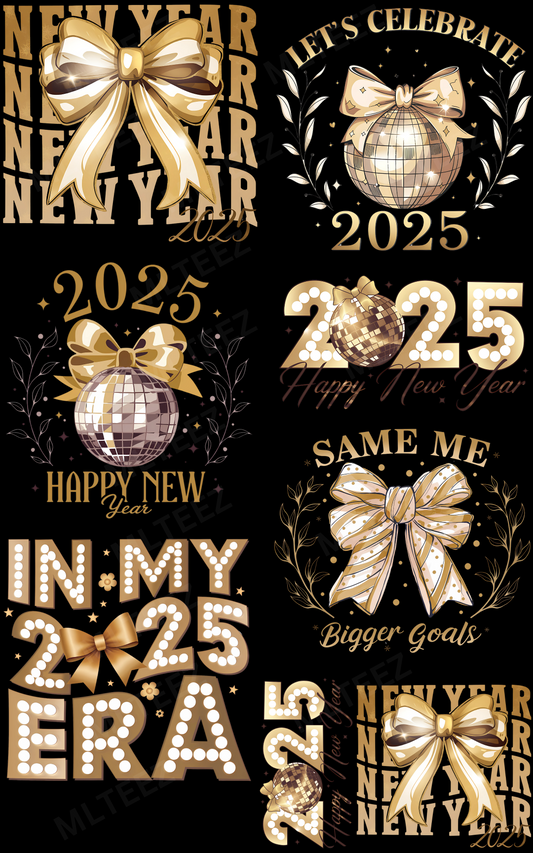 New Year 2025 (4) PREMADE GANGSHEET  - 22X36